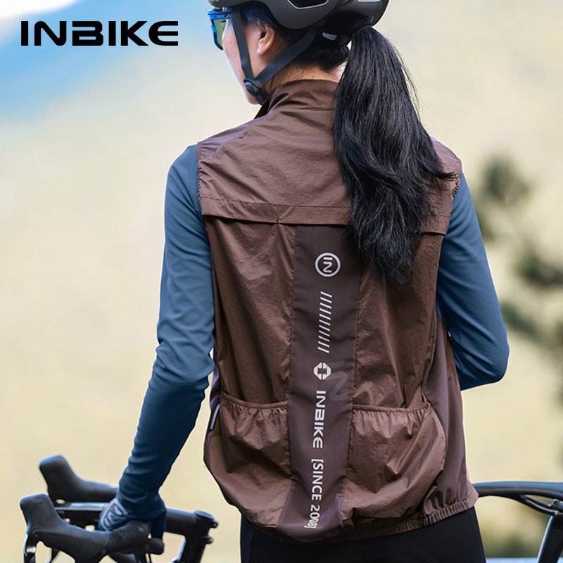 Mountain Biking Jacket - INBIKE Women's Cycling Vest Sleeveless Running