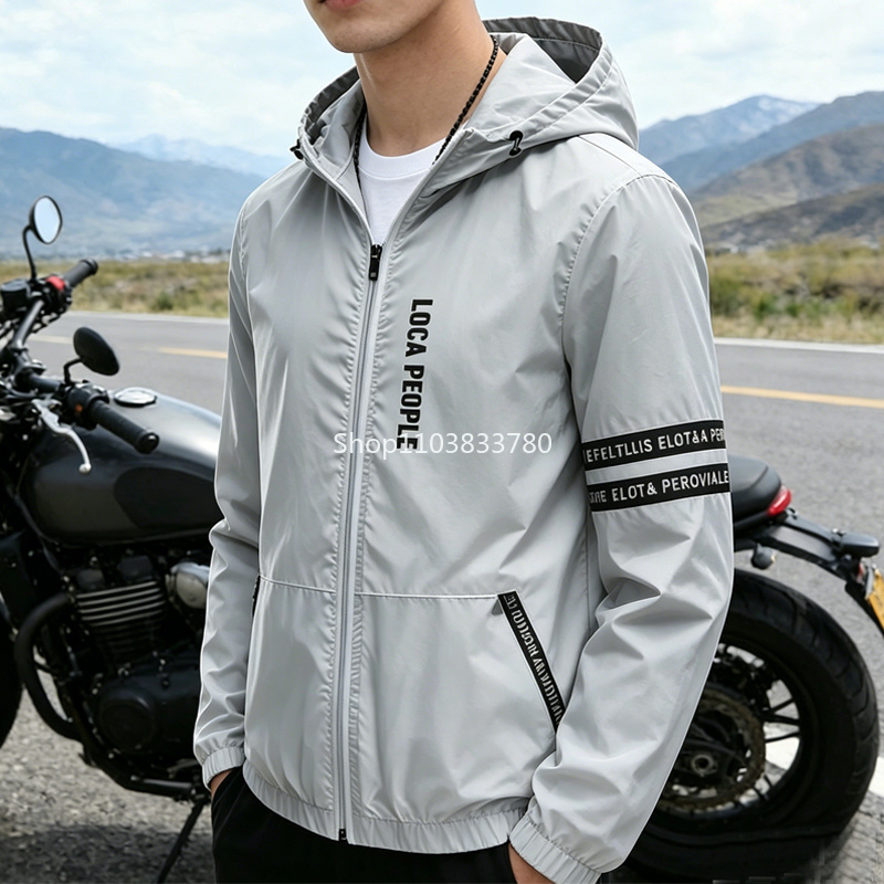 Mountain Biking Jacket - Cycling Windbreaker Mens Bicycle Windproof Coat