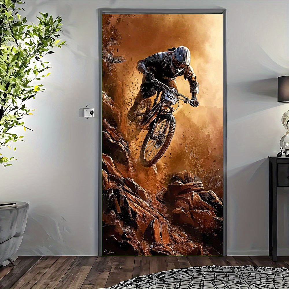 Mountain Biking Events - 2D planar curtains, 2D door decoration