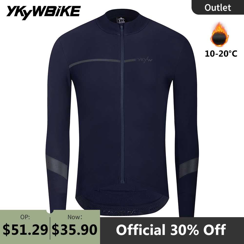 Mountain Biking Jacket - YKYWBIKE Men's Winter Cycling Jersey Warm