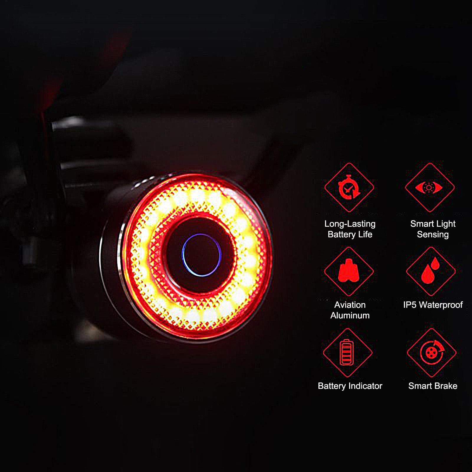 Bicycle Brake Light Smart Bike - Mountain Biking Lights recension och pris
