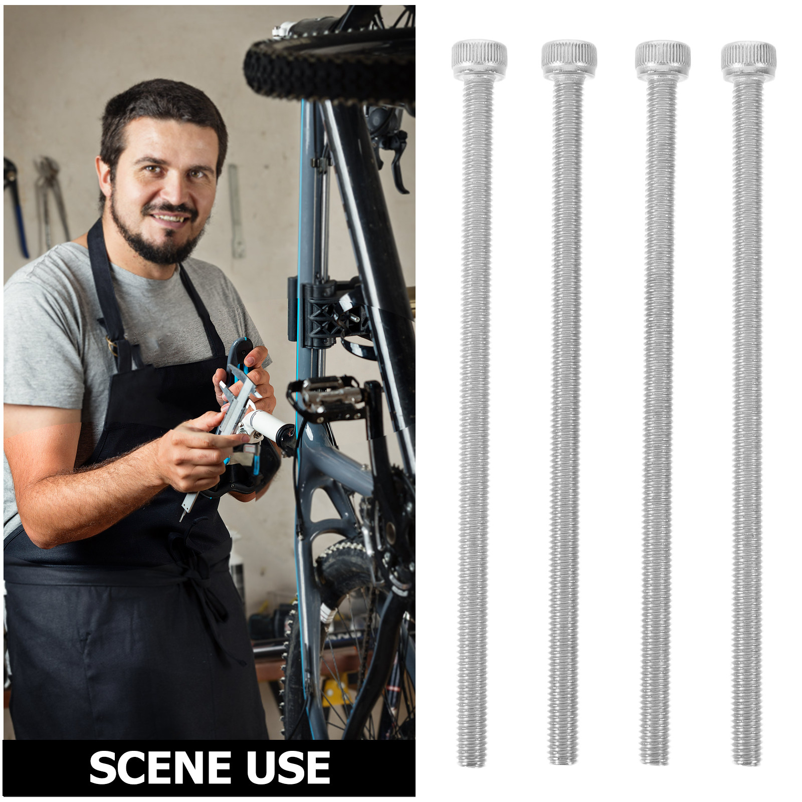 4Pcs Bike Stem Riser Long Scre - Handlebar Riser Stem recension och pris
