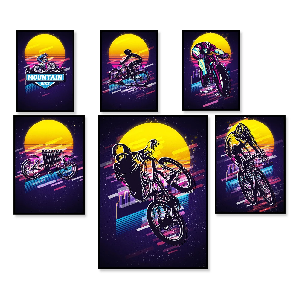 Retro Mountain Bike Poster/ Il - Mountain Biking York recension och pris