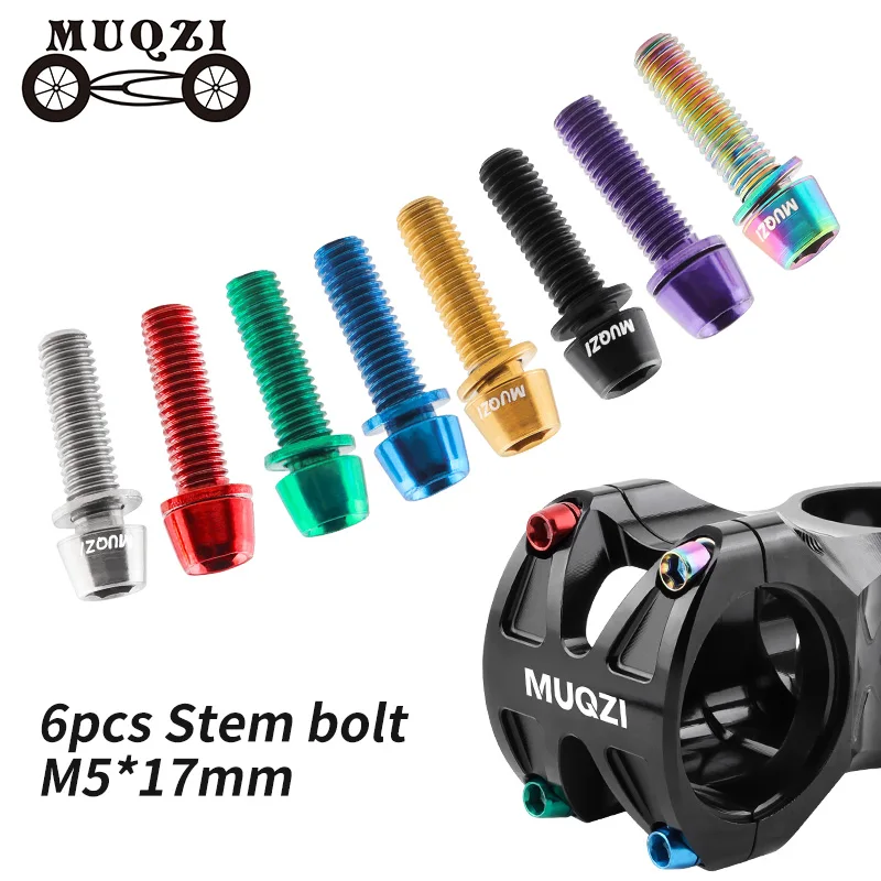 MUQZI 6pcs Stem Bolts M5x17mm  - Handlebar Riser Stem recension och pris