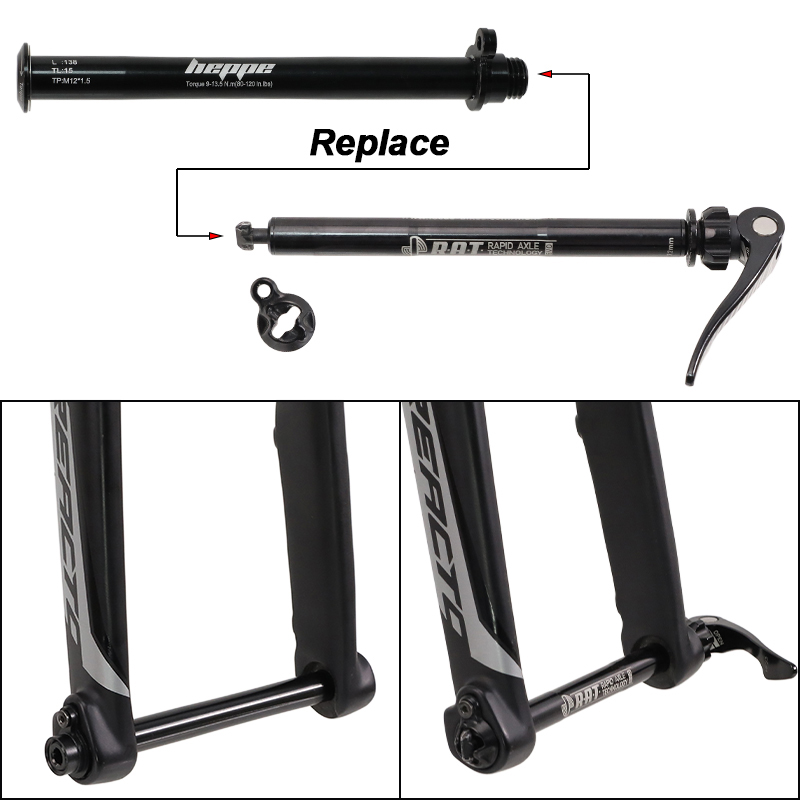 HEPPE Road Bike Thru Axle 12x1 - Mountain Biking Stuff recension och pris