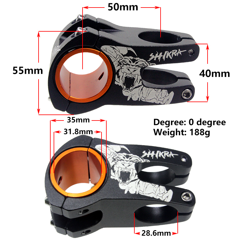 SHIKRA Bicycle Stem Mountain R - Handlebar Riser Stem recension och pris