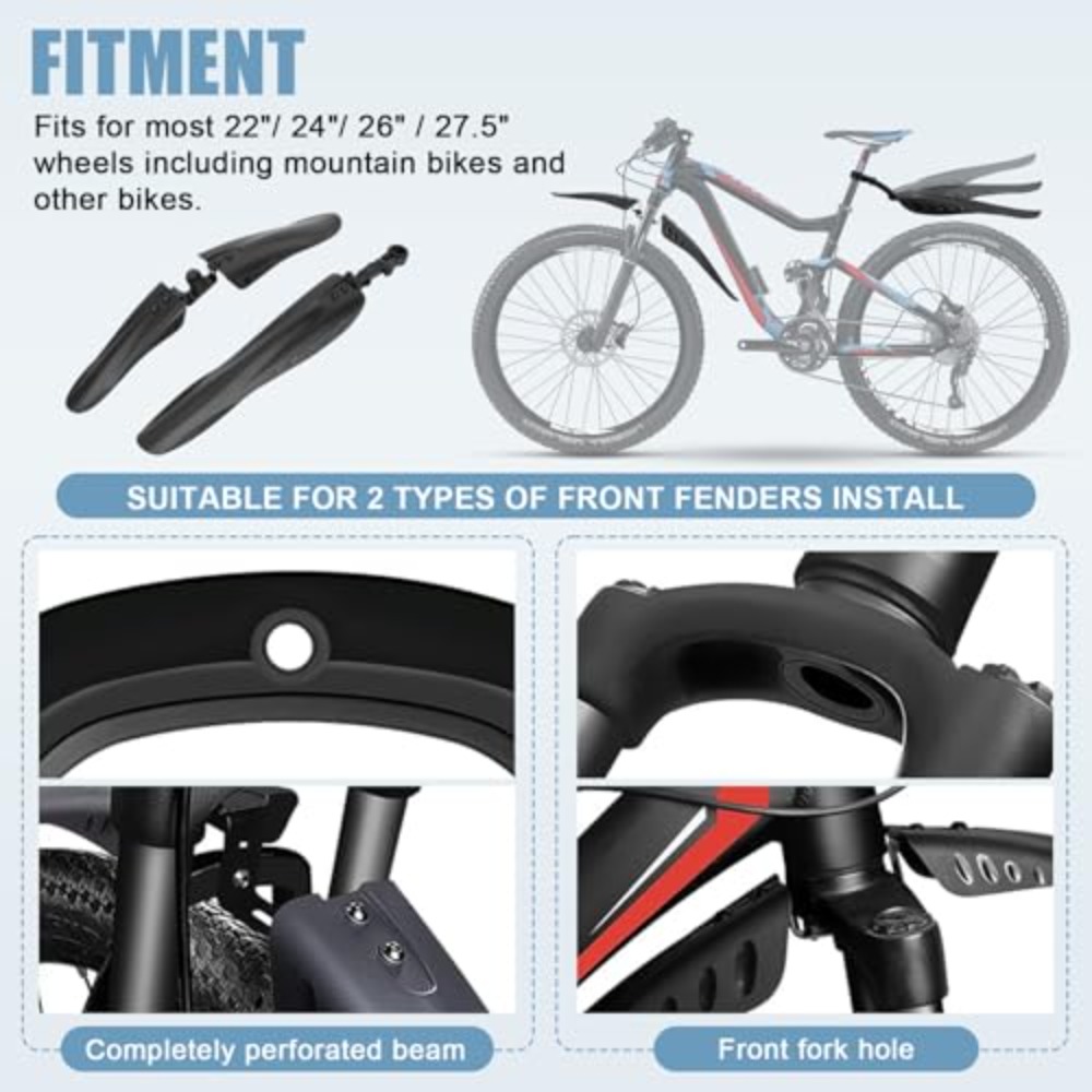 Bike Mud Guard Set Front & Rea - Mountain Biking Stuff recension och pris