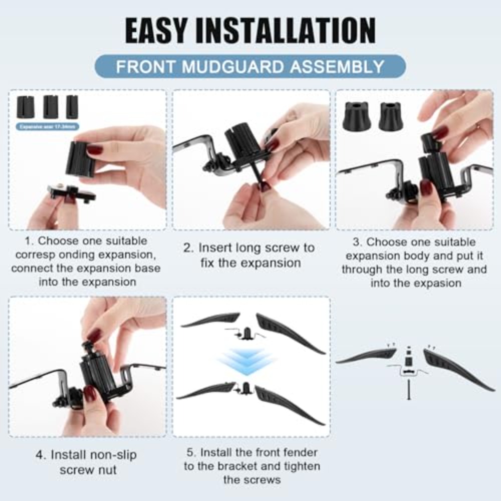Bike Mud Guard Set Front & Rea - Mountain Biking Stuff recension och pris